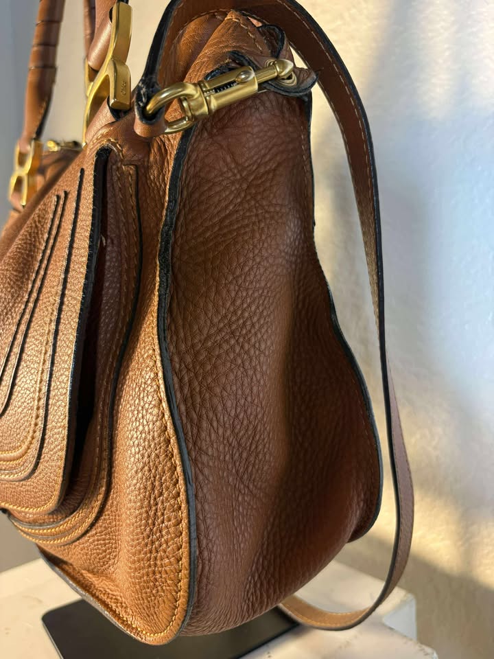 Chloé Marcie Leather Top Handle Handbag
