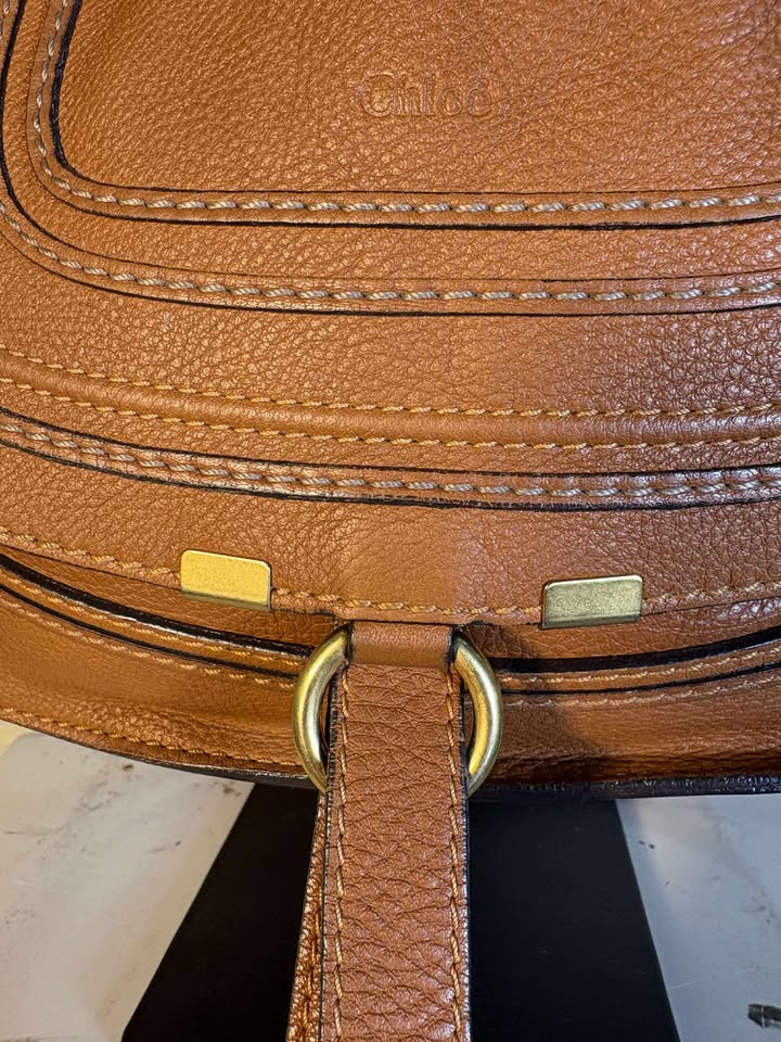Chloé Marcie Leather Top Handle Handbag