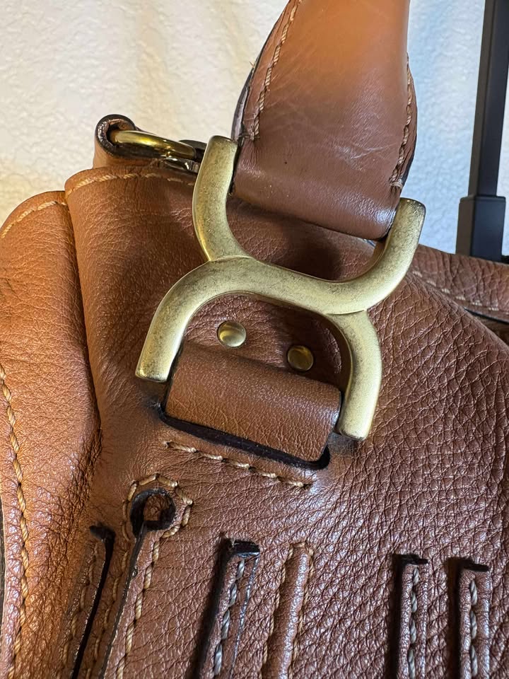 Chloé Marcie Leather Top Handle Handbag
