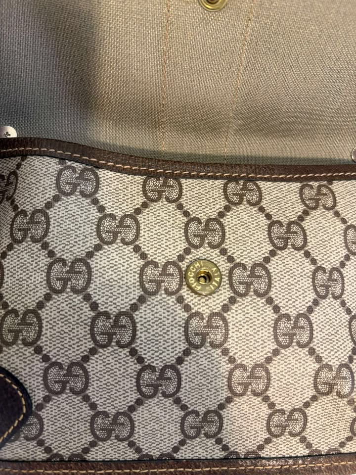 Gucci Ophidia GG Supreme Web Stipe Pouch