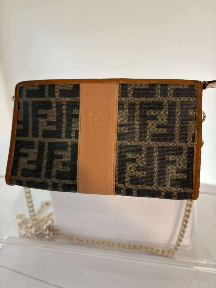 Fendi Canvas Zucca FF Crossbody