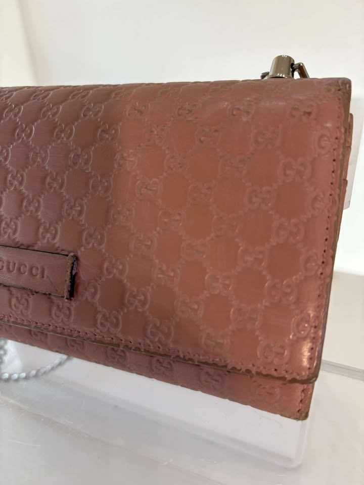 Gucci Guccissima Embossed Rose Wallet