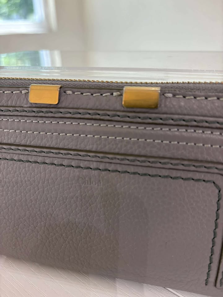 Chloé Grey Zippy Continental Wallet