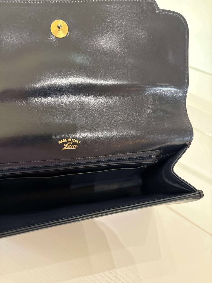 Gucci RARE Vintage Patent Clutch