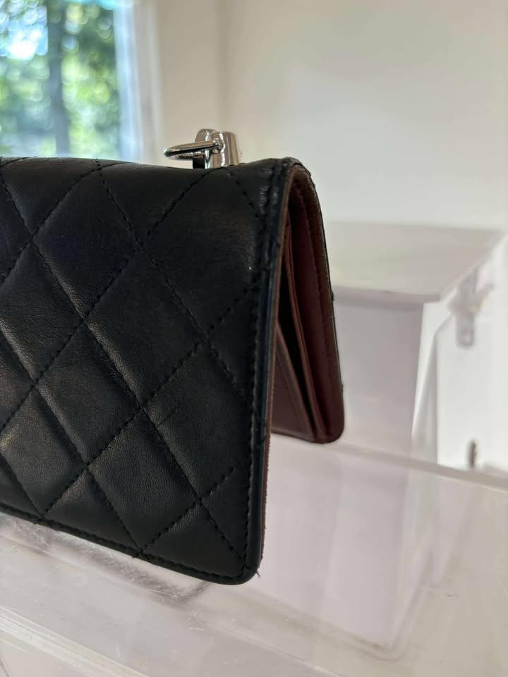 Chanel CC Logo Matelasse Bifold Long Wallet