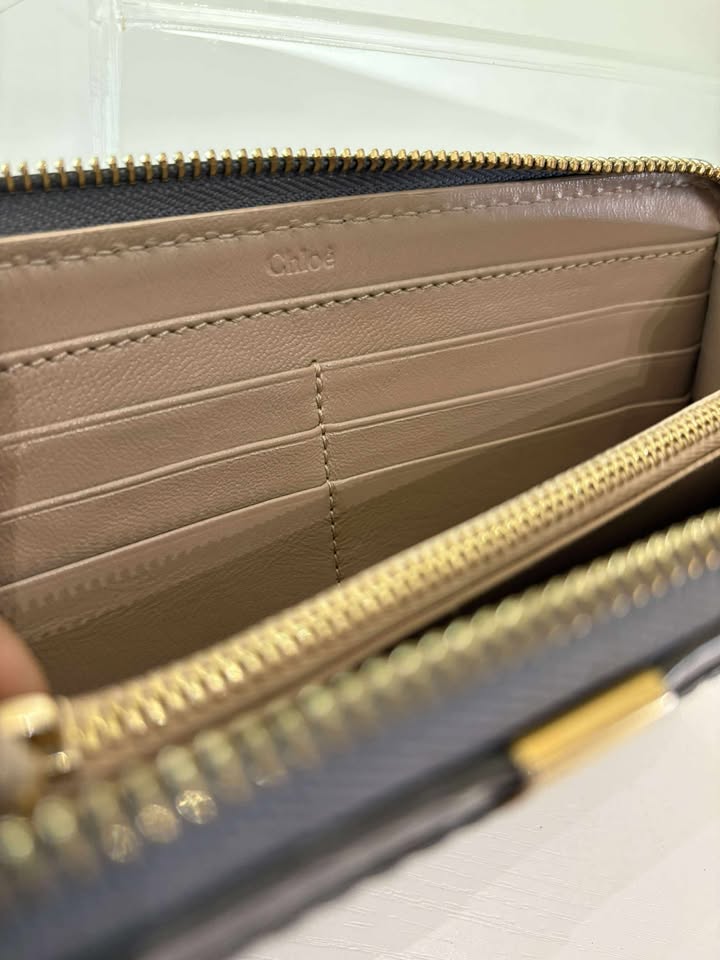 Chloé Grey Zippy Continental Wallet