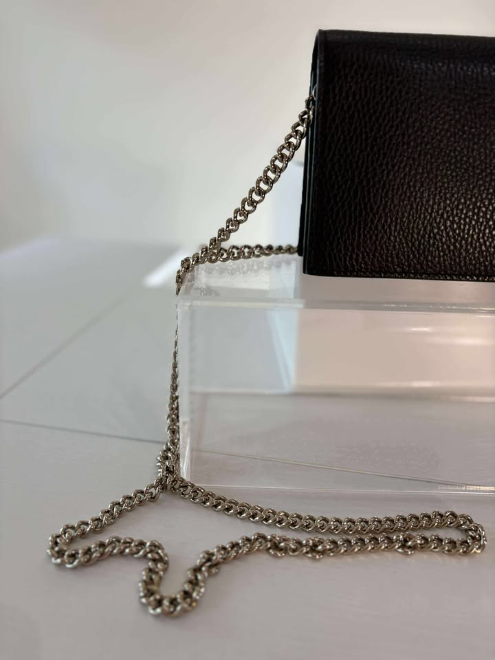 Gucci Black Pebbled Leather Crossbody