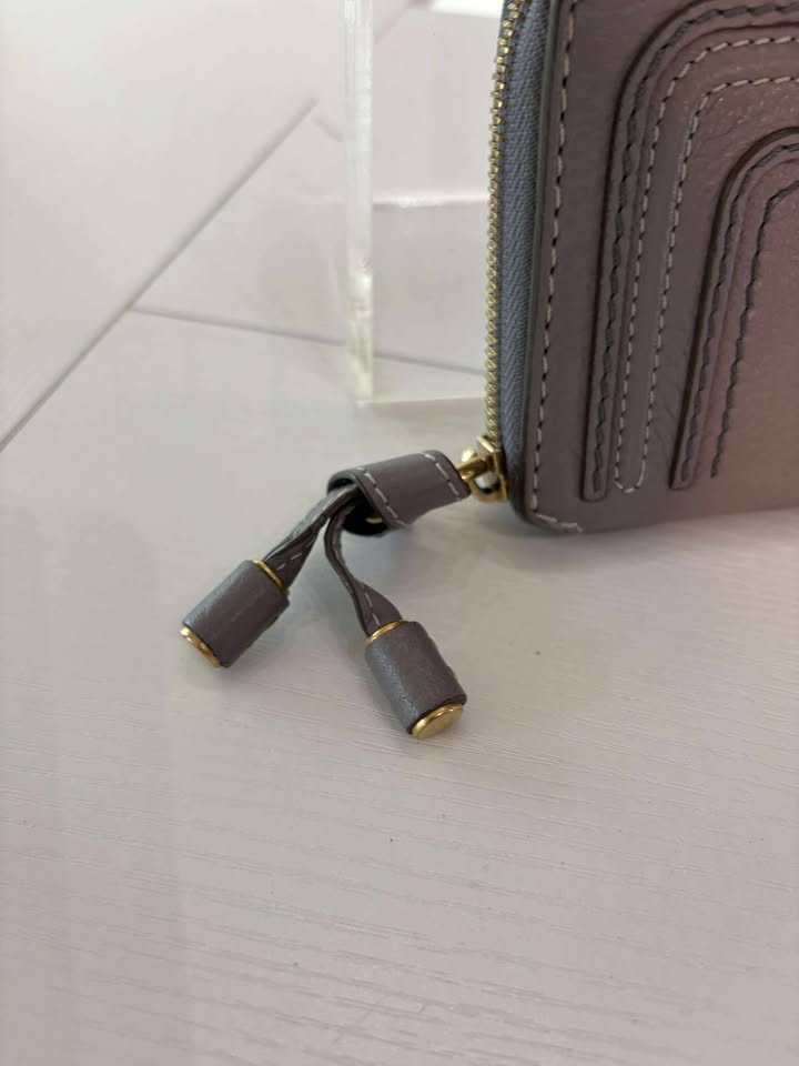 Chloé Grey Zippy Continental Wallet