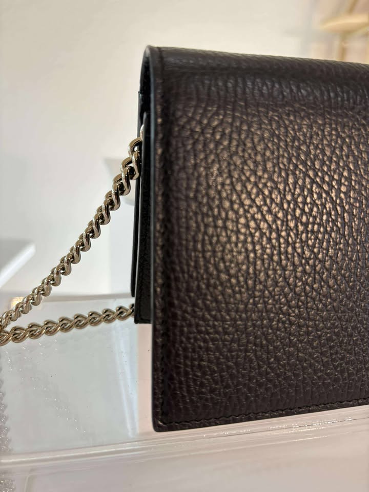 Gucci Black Pebbled Leather Crossbody
