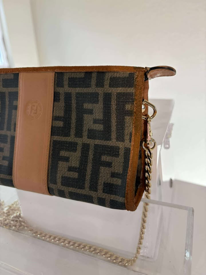 Fendi Canvas Zucca FF Crossbody