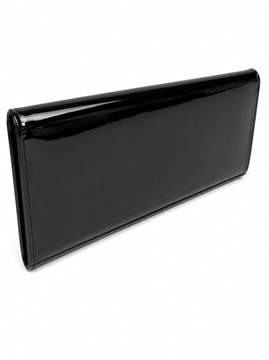 Christian Louboutin Pigalle Spike Studs Enamel Clutch Bag