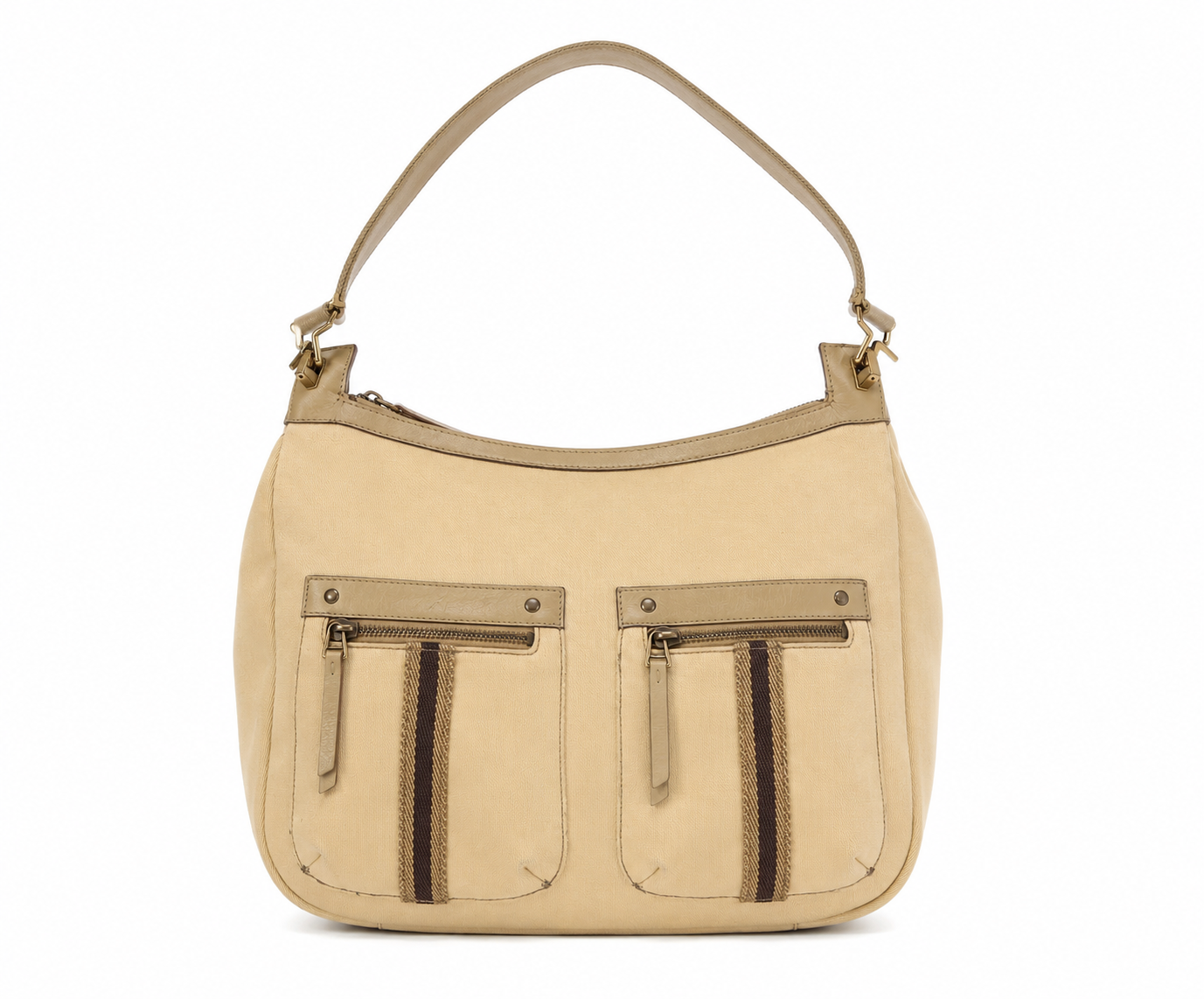 Vintage Gucci Canvas Shoulder Bag