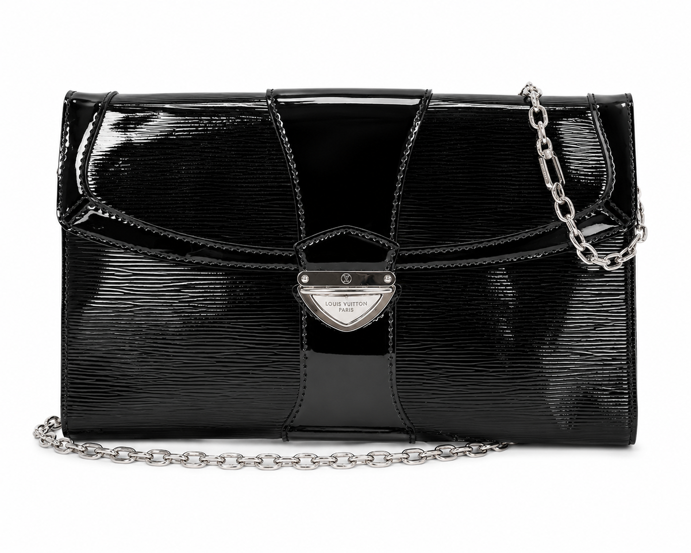 Louis Vuitton Epi Electric Pochette – Black Patent Leather Clutch