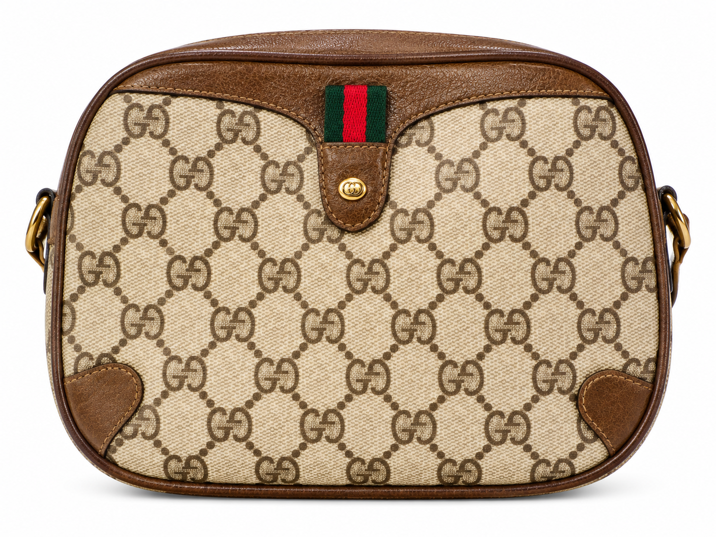 Vintage Gucci Canvas Shoulder Bag
