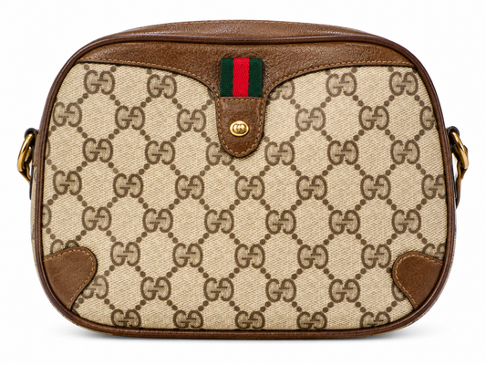 15 Gucci Vintage Canvas Shoulder Bag