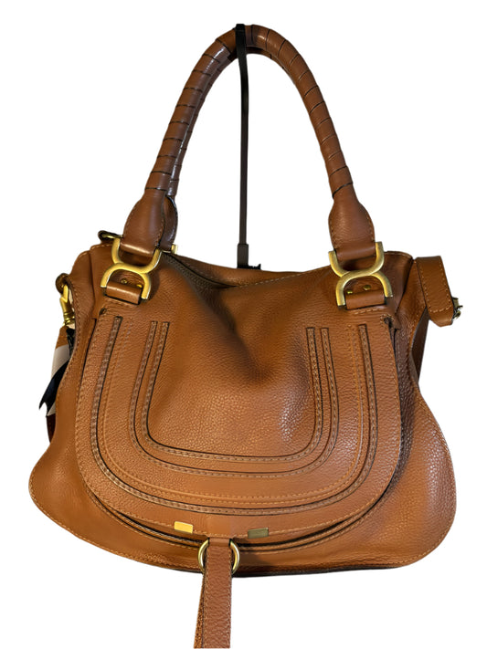 Chloé Marcie Leather Top Handle Handbag