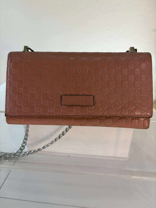 Gucci Guccissima Embossed Rose Wallet