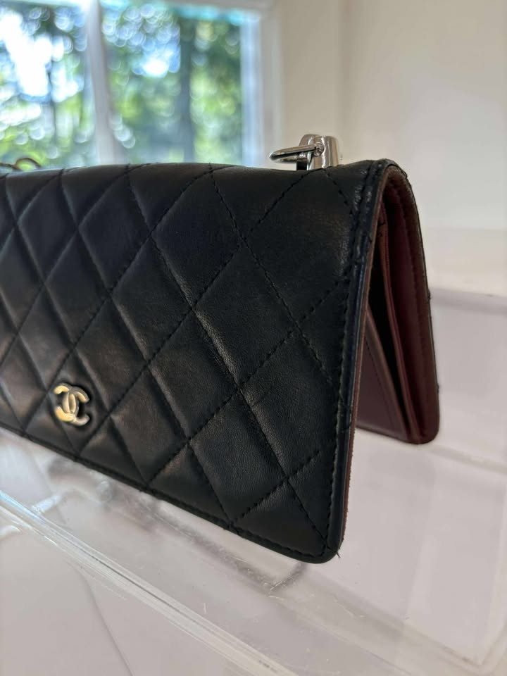 Chanel CC Logo Matelasse Bifold Long Wallet