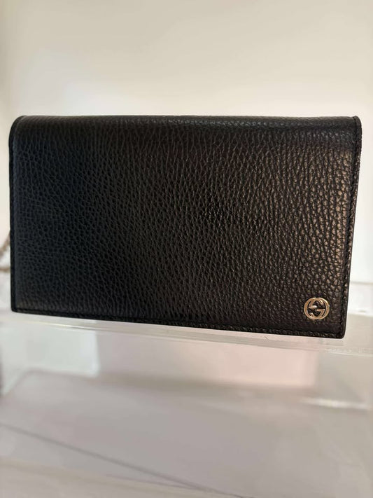 Gucci Black Pebbled Leather Crossbody