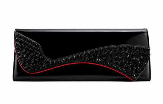 Christian Louboutin Sweet Charity Spiked Patent Clutch