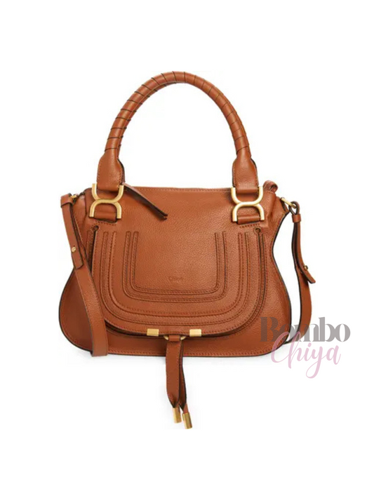 Chloé Marcie Leather Top Handle Handbag