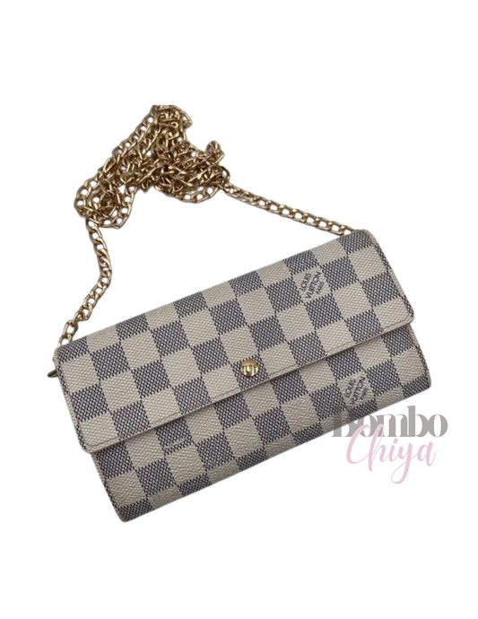 Louis Vuitton Damier Azur Sarah Long Wallet