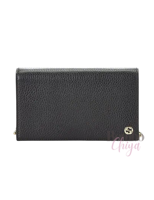 Gucci Black Pebbled Leather Crossbody